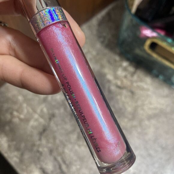 BUXOM Full On Plumping Lip Polish Top Coat Iris Full Size Authentic holo NWOB - Picture 2 of 4